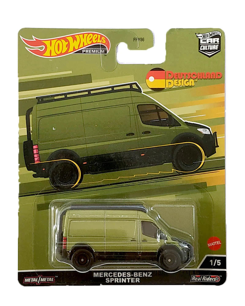 HotWheels Deutschland Design Mercedes-Benz Sprinter imported premium 1:64 scale