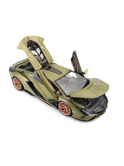 Bburago Die-Cast 1: 18 Scale Lamborghini Sian FKP 37 (Green)