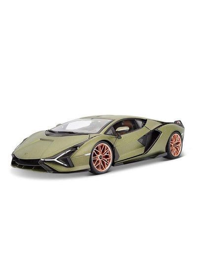 Bburago Die-Cast 1: 18 Scale Lamborghini Sian FKP 37 (Green)