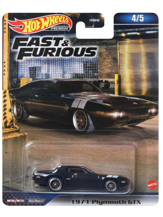 Hotwheels Fast and Furious 1971 Plymouth GTX imported premium 1:64 scale