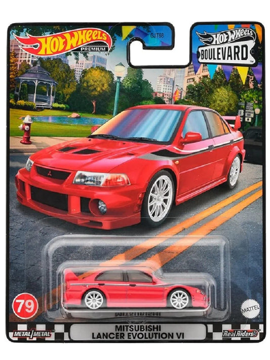 Hotwheels boulevard Mitsubishi Lancer Evolution VI imported premium 1:64 scale