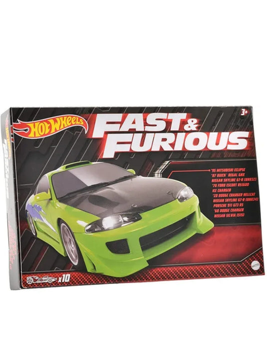 HotWheels Fast & Furious Pack of 10 1:64 scale imported collection multipack