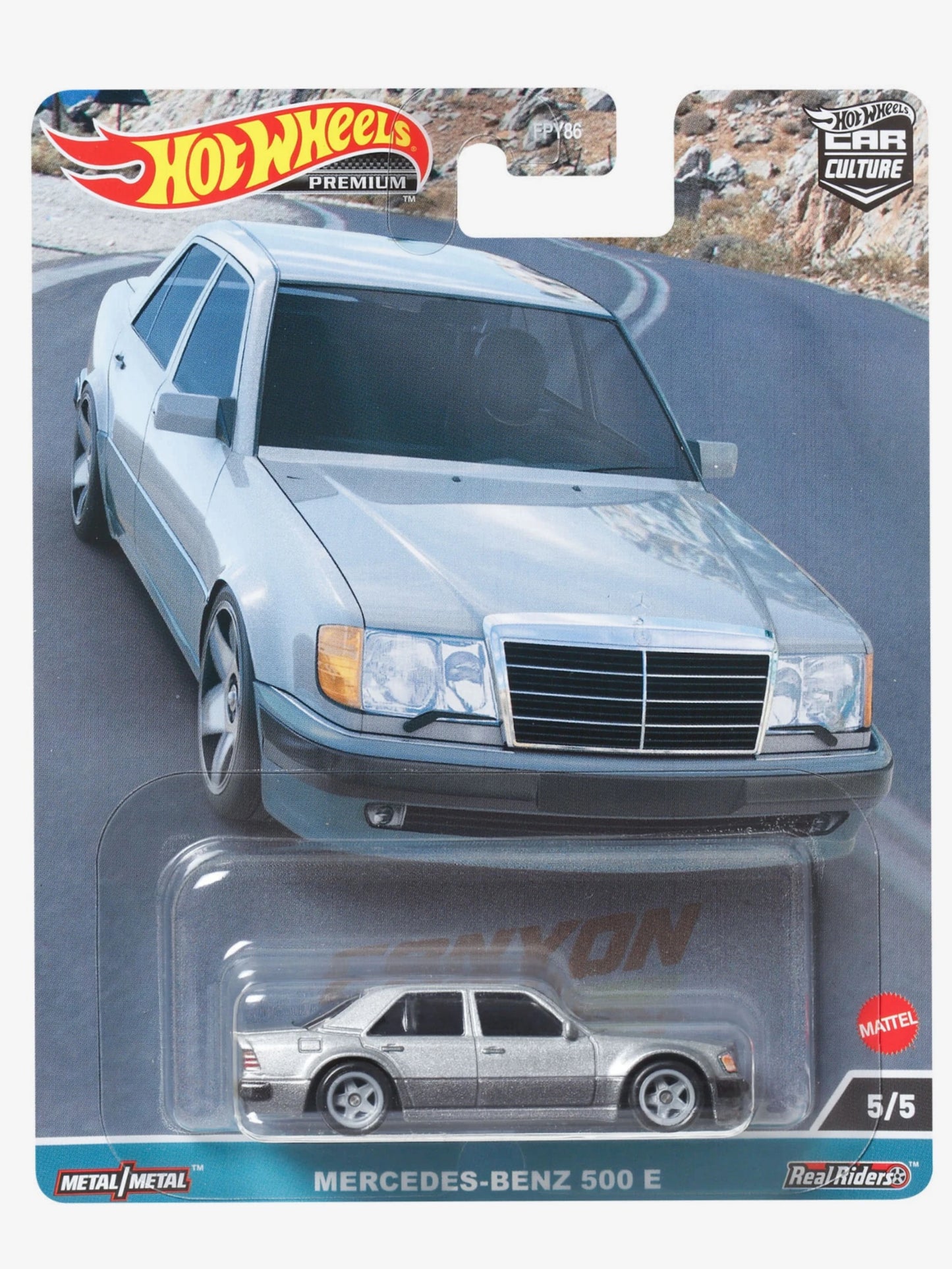 Hotwheels Mercedes-Benz 500 E imported premium 1:64 scale