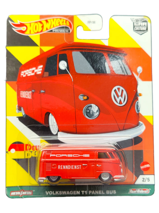 EXCLUSIVE Hotwheels car culture Deutschland design Volkswagen T1 Panel Bus (BLISTER BAMAGE)