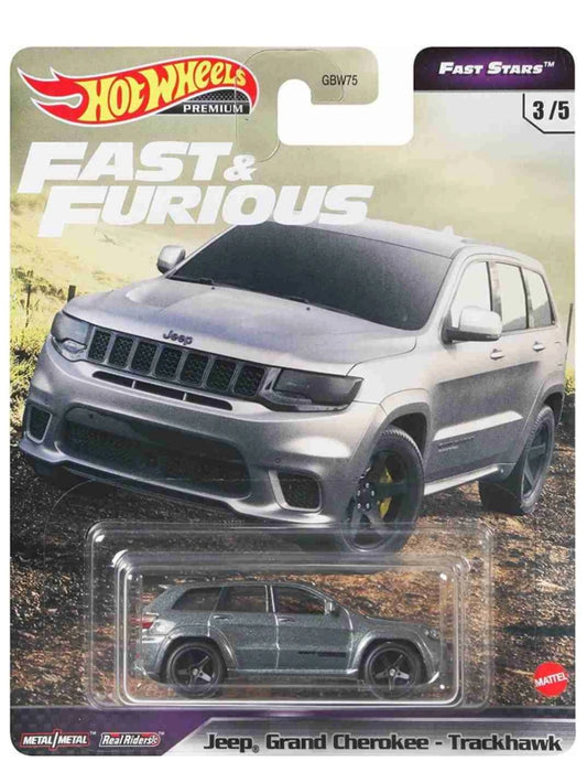 Hotwheels Fast & Furious Fast Stars Jeep Grand Cherokee Trackhawk Imported Premium 1:64