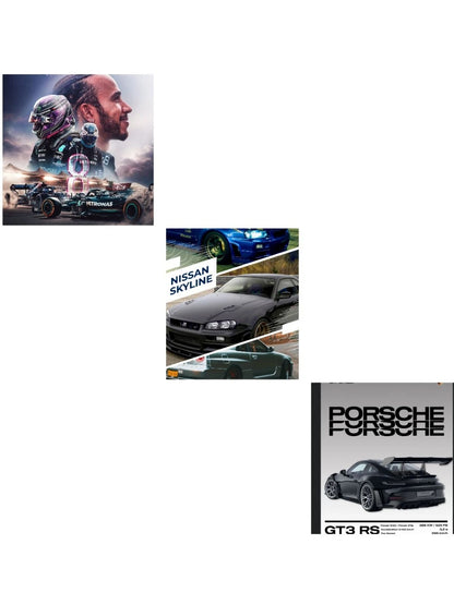 EXCLUSIVE Car Poster BUY 1 GET 1 Free (random assortment) Size A4