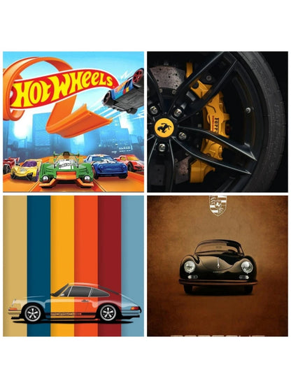 EXCLUSIVE Car Poster BUY 1 GET 1 Free (random assortment) Size A4