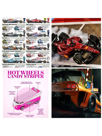 EXCLUSIVE Car Poster BUY 1 GET 1 Free (random assortment) Size A4