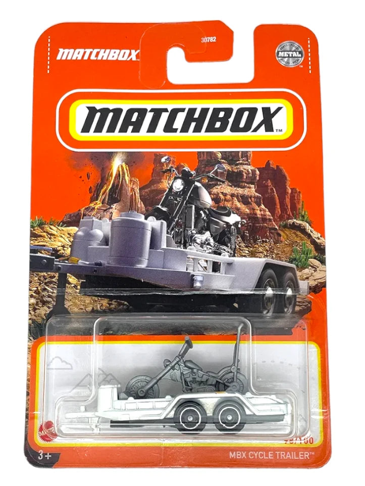 EXCLUSIVE Matchbox 70 Years MBX Cycle Trailer White