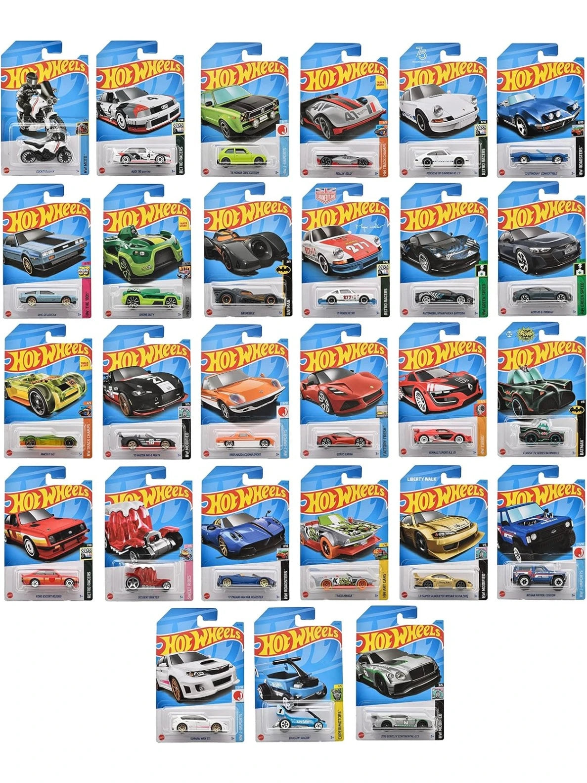 EXCLUSIVE Hotwheels Set of 36 (36 Cars Sold in a Box)