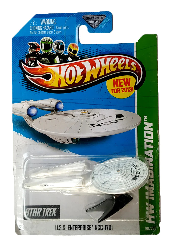 EXCLUSIVES Hot Wheels U.S.S. Enterprise NCC-1701 HW Imagination Imported Mainline Card 1:64 Scale