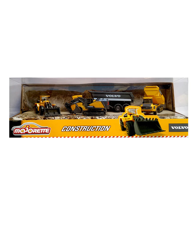 Majorette Volvo Construction Gift Pack - 2022 Box (5 Cars)