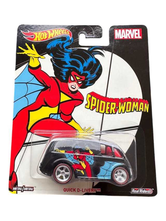 HOTWHEELS Marvel Spider-Woman Edition Quick D- Livery Imported Collection 1:64 Scale