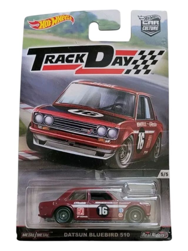 HotWheels Car Culture Track Day Datsun Bluebird 510 Imported Card Art Mainline 1:64 Scale