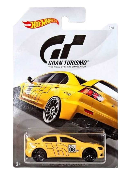 HotWheels Gran Turismo 2008 Lancer Evolution Imported Card Art Mainline 1:64 Scale