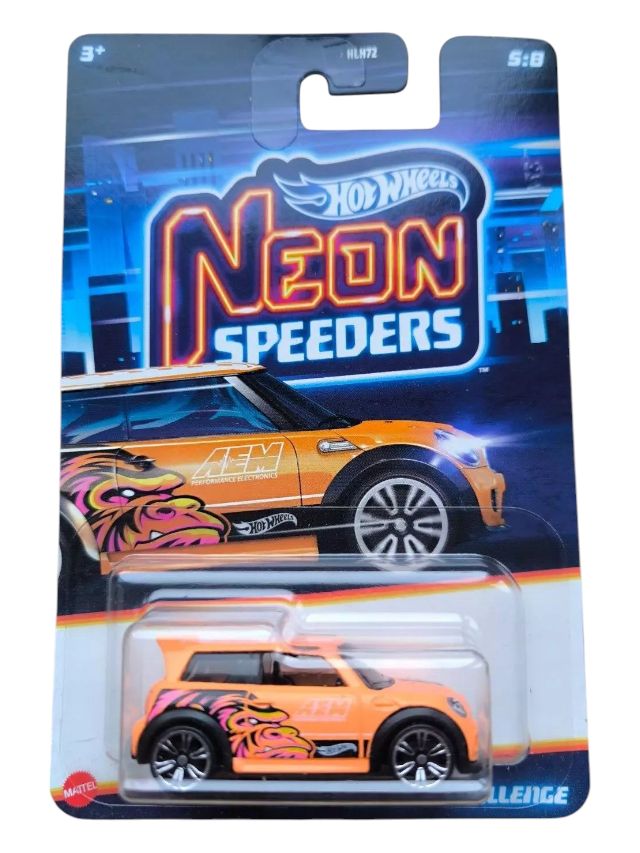 Hot Wheels Neon Speeders Mini Cooper S Challenge Mainline Imported 1/64