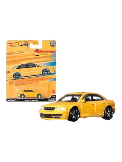 HOTWHEELS Deutschland design audi S4 Quattro (blister damaged car is mint condition) imported premium 1:64 scale