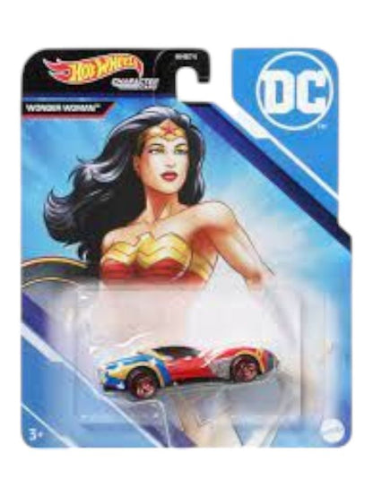 Carrinho Hot Wheels Character Cars Wonder Woman Mulher Maravilha DC GYB48