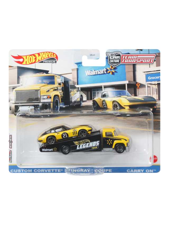 Hotwheels custom corvette stingray coupe imported team transport 1:64 scale