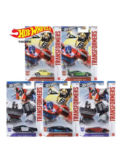 Hotwheels transformer optimus prime series set of 5 imported mainline card art 1:64 scale