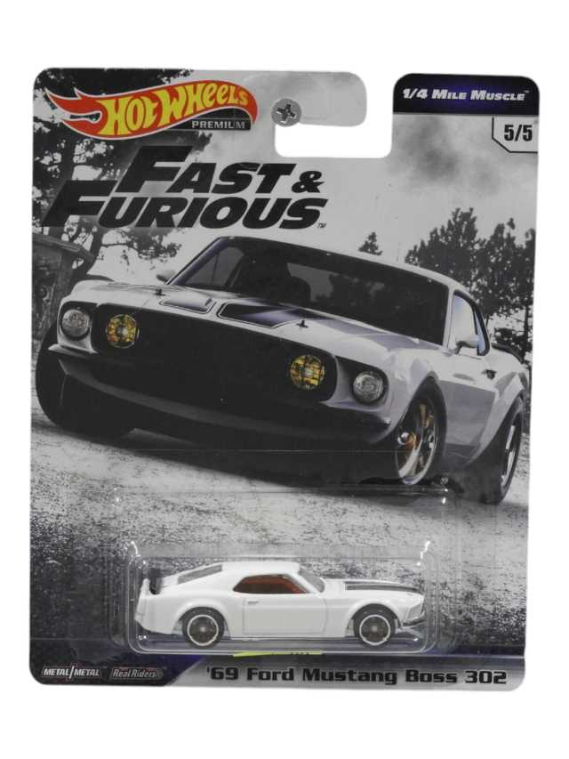 HOTWHEELS Premium Fast & Furious '69 Ford Mustang Boss 302 Imported Premium Collection 1:64 Scale