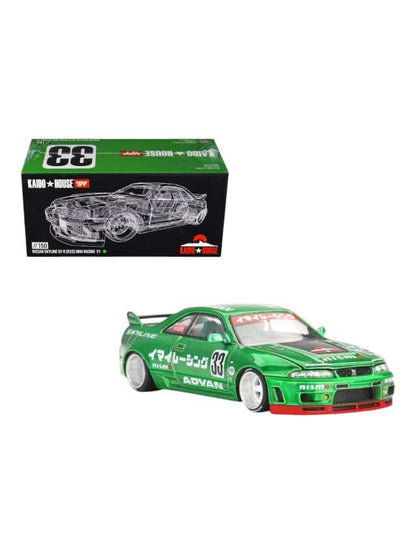 Mini GT kaido house 150 nissan skyline GT-R (R33) imai racing v1 1:64 scale