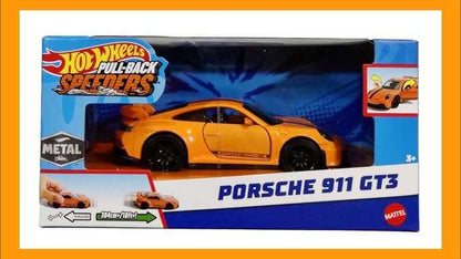 HOTWHEELS Pull-Back SPEEDERS Porsche 911 GT3 Imported Collection 1:32 Scale