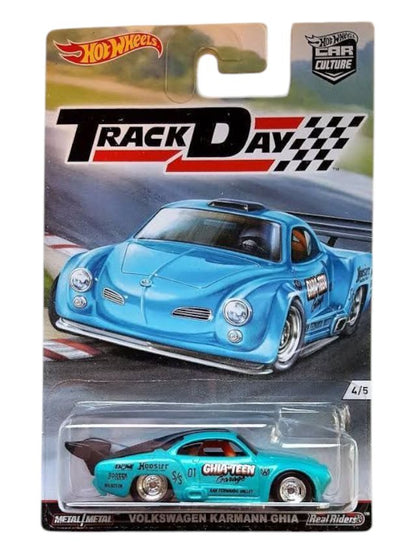 HotWheels Car Culture Track Day Volkswagen Karmann Ghia Imported Card Art Mainline 1:64 Scale