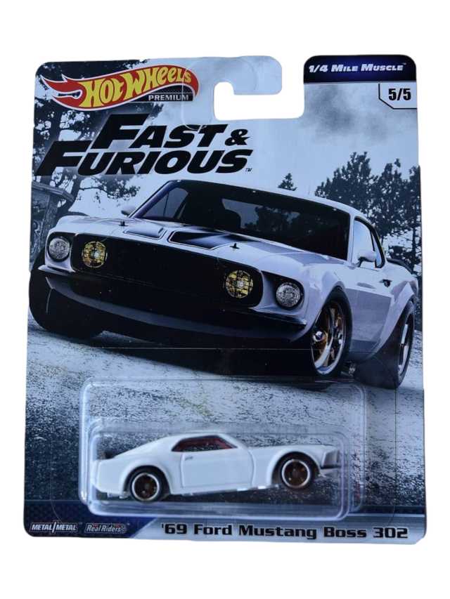 HOTWHEELS Premium Fast & Furious '69 Ford Mustang Boss 302 Imported Premium Collection 1:64 Scale