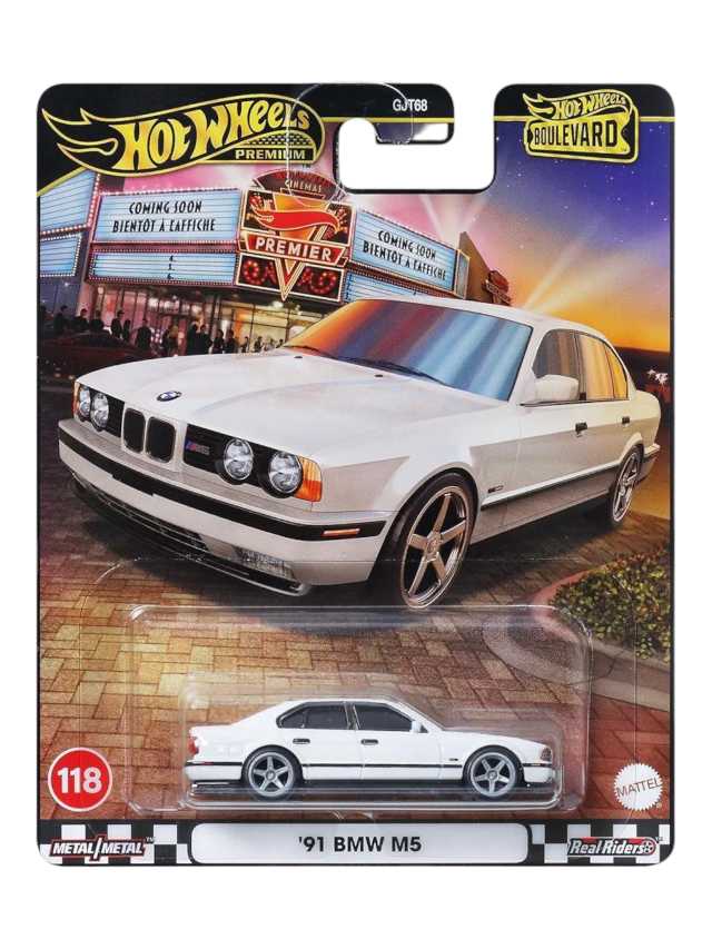 Hotwheels boulevard '91 bmw m5 imported premium 1:64 Scale