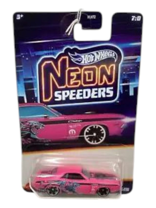 Hot Wheels Neon Speeders 70 Dodge Hemi Challenger Mainline Imported 1 /64