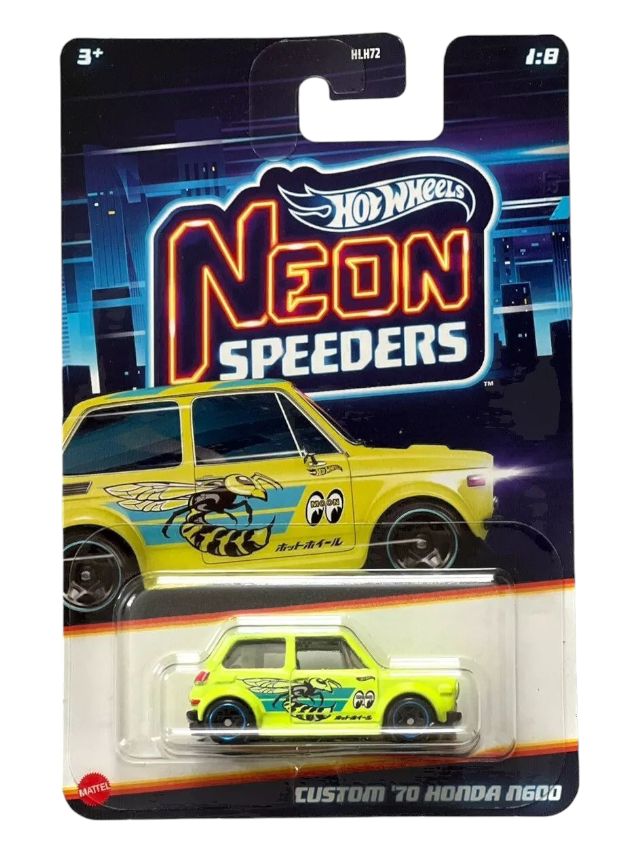 Hot Wheels Neon Speeders Custom 70 Honda N600 Mainline Imported