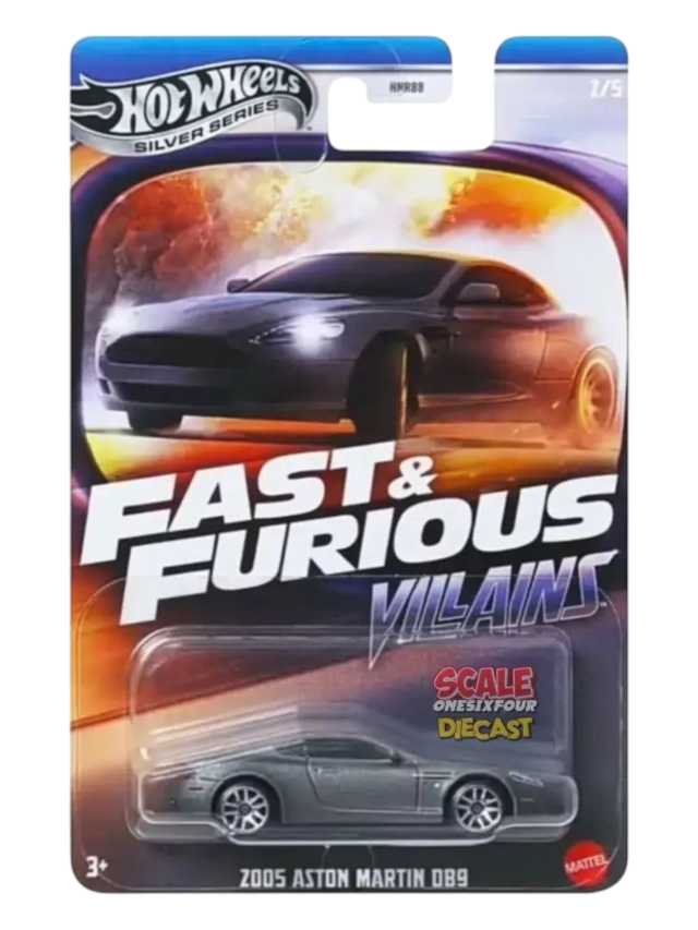 Hotwheels silver Series fast and Furious villains set of 5 imported mainline card art 1:64 scale