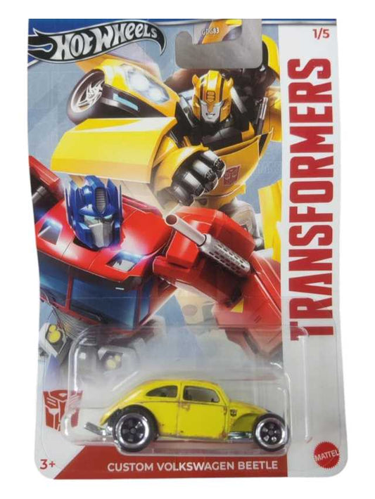 HotWheels Transformers Custom Volkswagen Beetle Imported Card Art Mainline 1:64 Scale