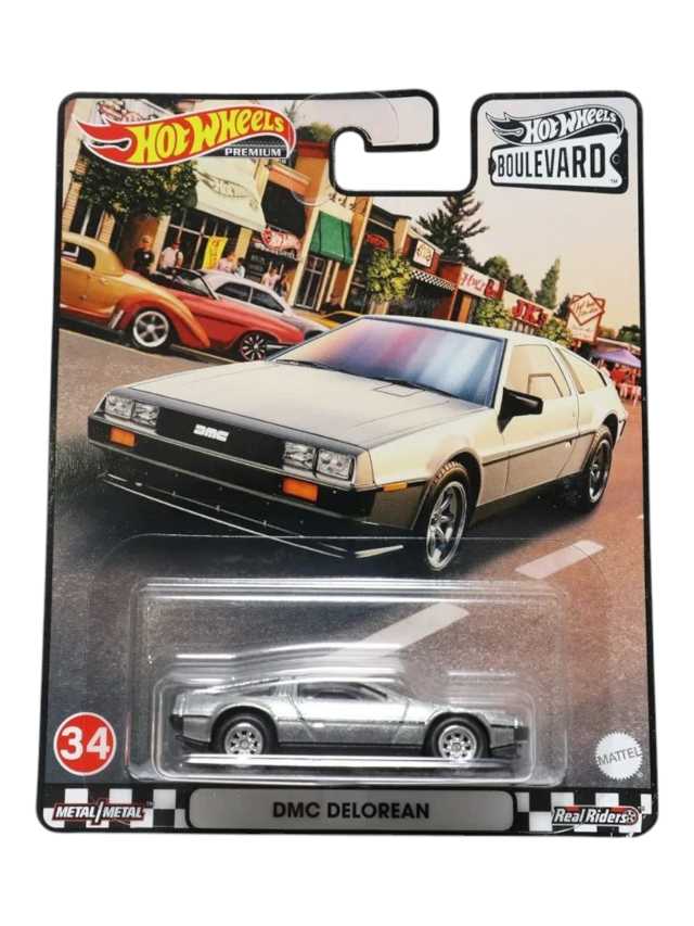 Hotwheels boulevard dmc delorean imported premium 1:64 Scale