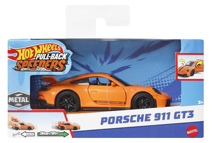 HOTWHEELS Pull-Back SPEEDERS Porsche 911 GT3 Imported Collection 1:32 Scale