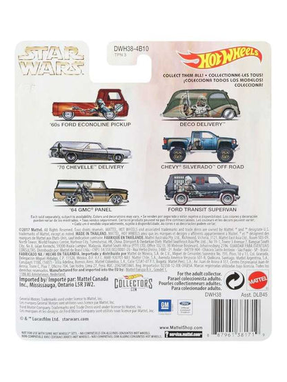 HOTWHEELS STAR WARS Bounty Hunter Series '70 Chevelle Delivery Imported Collection 1:64 Scale