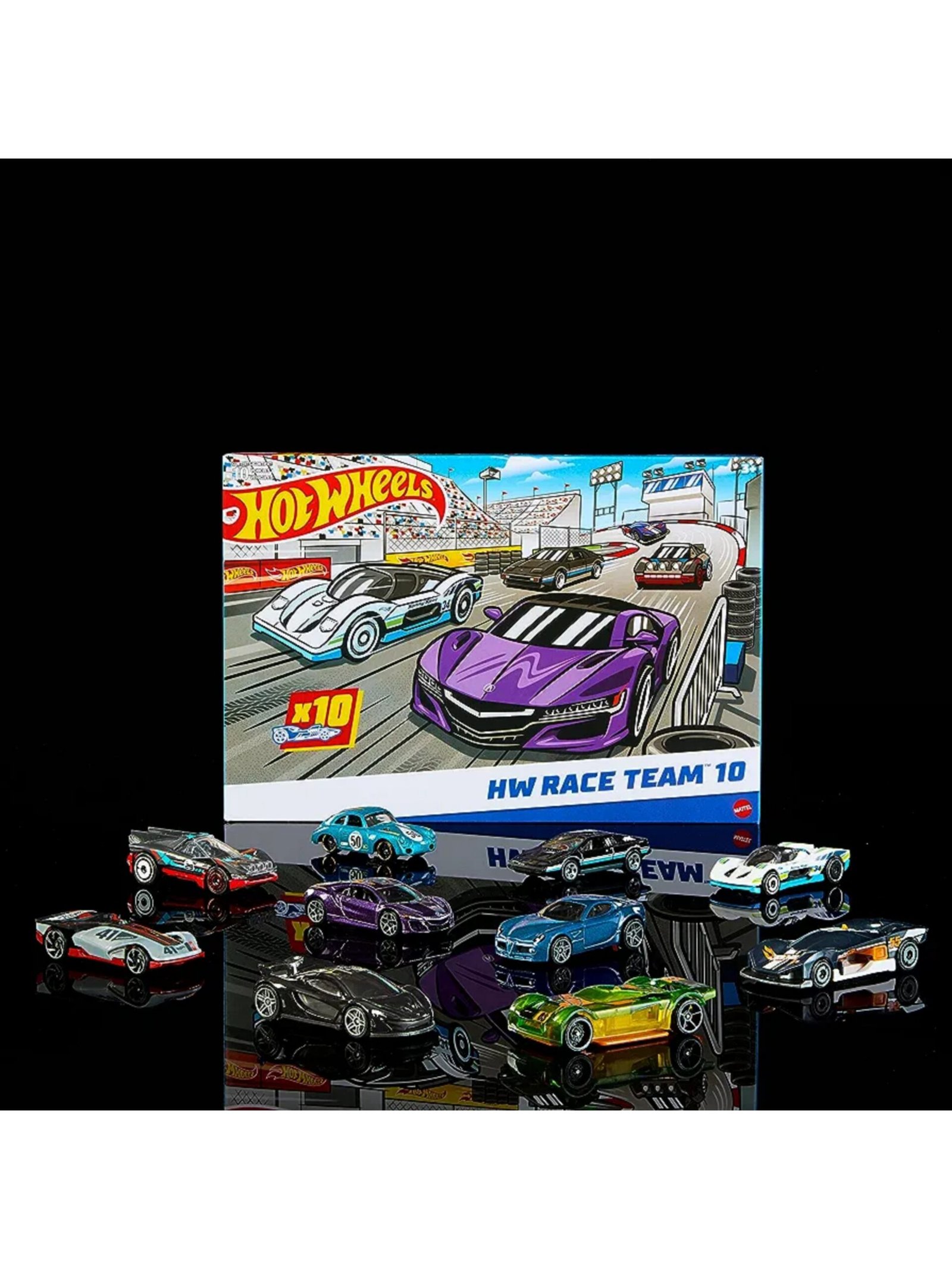 Hot Wheels Race Team 10 Set Of 10 Pack Toy Collectors India 1175